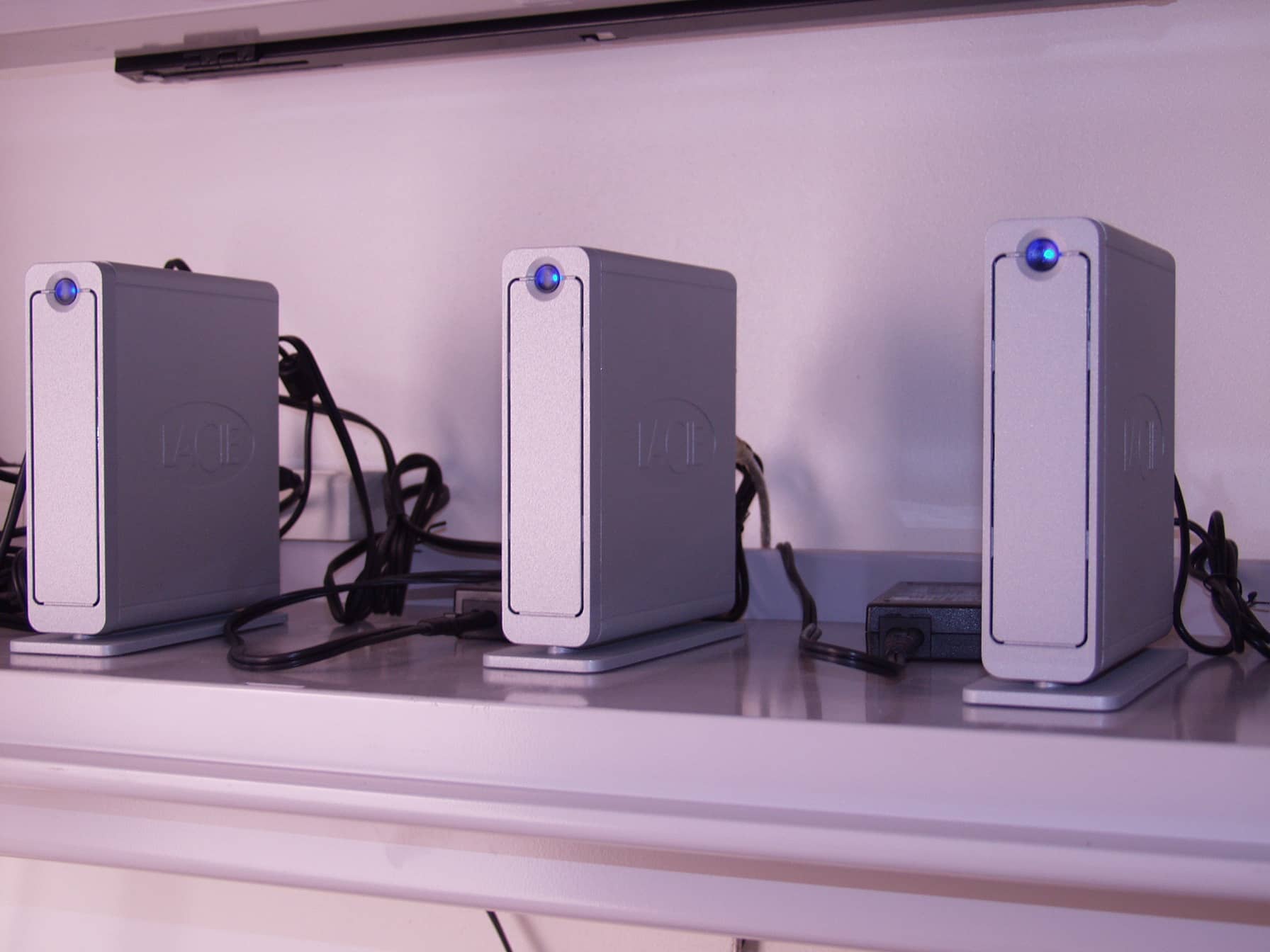 Discos externos usados para backup de servidores